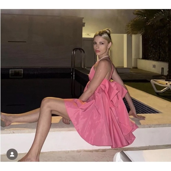 Zara bow back taffeta mini dress - Picture 4 of 11